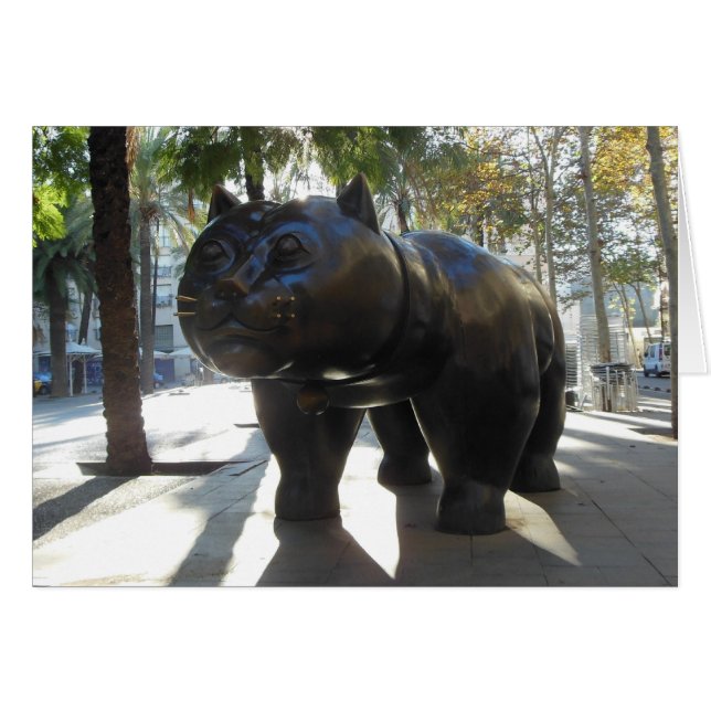 Estatua famosa de Barcelona en Las Ramblas (Anverso (Horizontal))