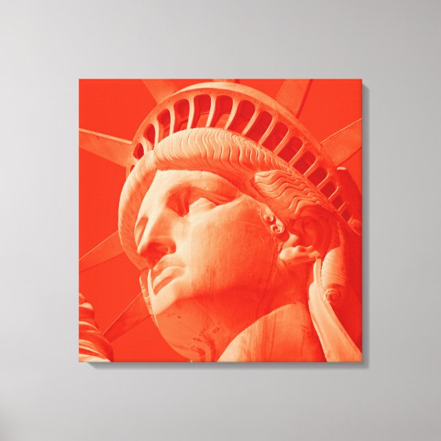 Estatua Roja de la Libertad Lienzo envuelto (Anverso)