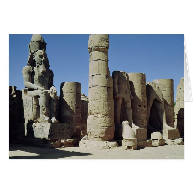 Estatua sentada de Ramsés II (Anverso (Horizontal))
