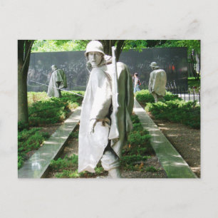 Estatuas de soldados Postal conmemorativa de la