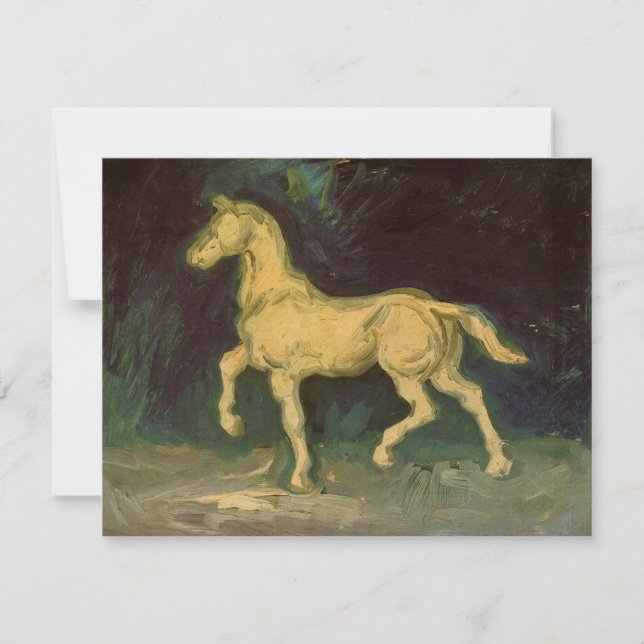 Estatuilla de yeso de un caballo de Vincent van Go (Anverso)