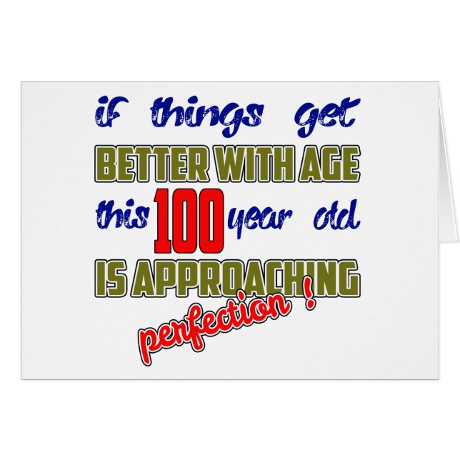 ¡Este 100 años se están acercando a la perfección! (Anverso (Horizontal))