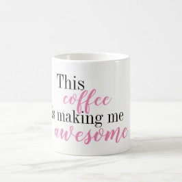Este café me está haciendo la taza impresionante