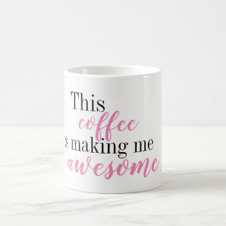 Este café me está haciendo la taza impresionante