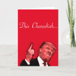 Este Chanukah va a ser enorme, la tarjeta satírica<br><div class="desc">Este Chanukah será una enorme tarjeta satírica de Donald Trump del diseñador Brad Hines</div>