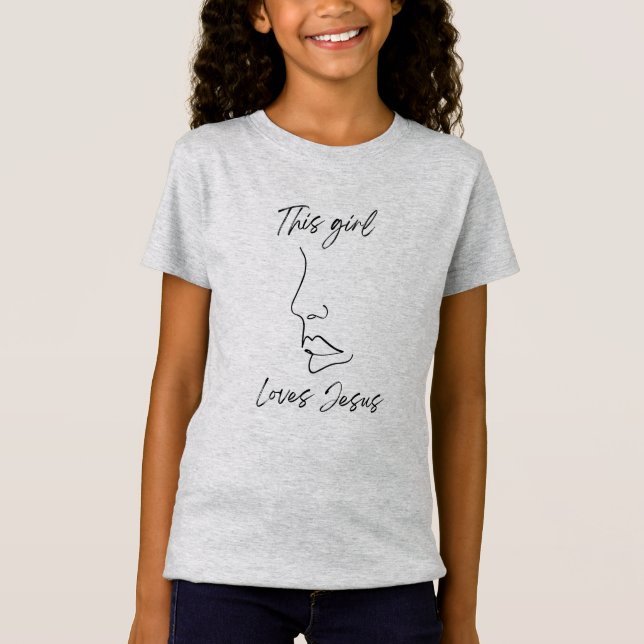 Este chica ama la camiseta de Jesús (Anverso)