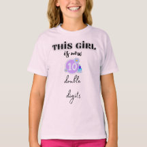 este chica es ahora 10 camiseta de dos dígitos