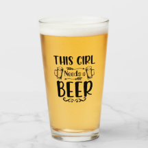 Este Chica necesita una cerveza