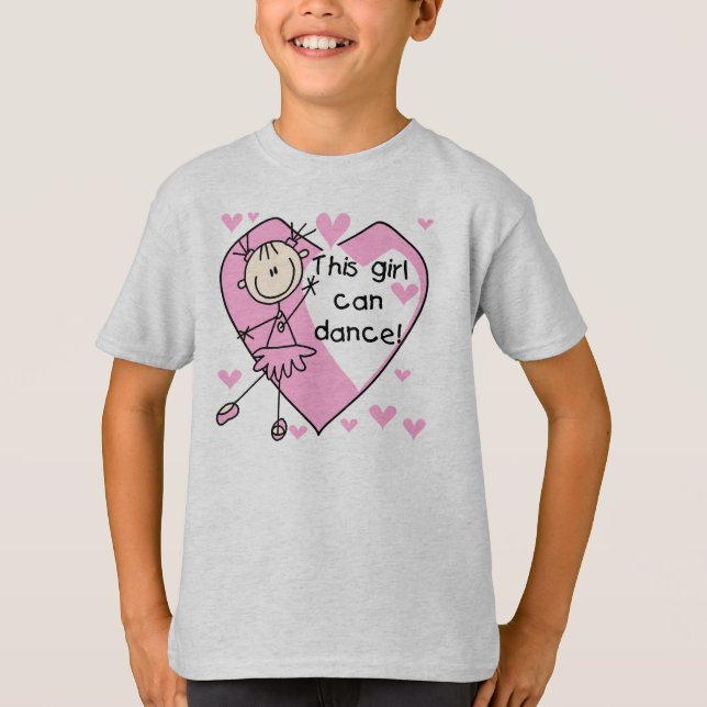 Este chica puede bailar las camisetas y los (Anverso)