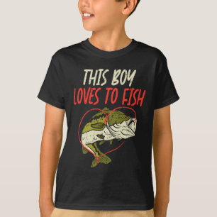 Este Chico Ama Pescar B Familia De Pesca Camiseta 
