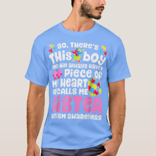 Este chico me llama autismo de camiseta de hermana