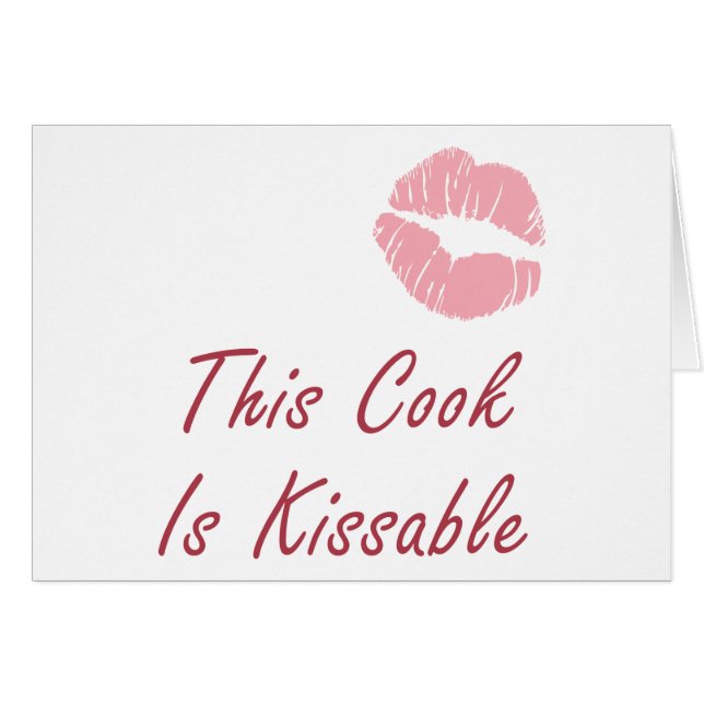 Este cocinero es kissable (Anverso (Horizontal))