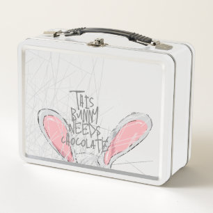 "Este conejito necesita chocolate"   Caja de caza 