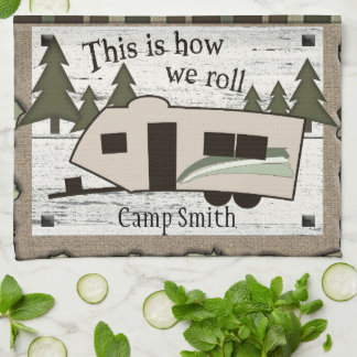 Éste es cómo rodamos la toalla de cocina