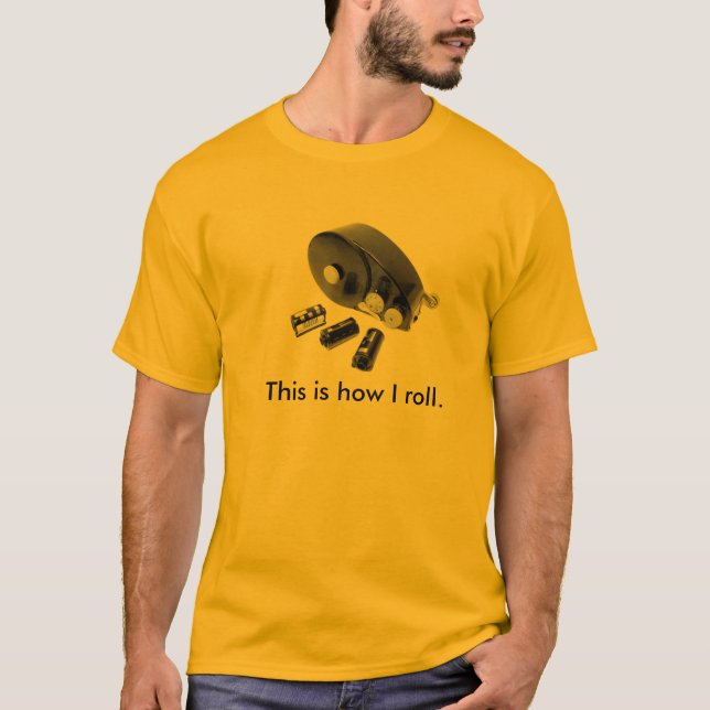 "Éste es cómo ruedo." camiseta del cargador de la (Anverso)