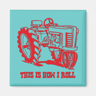 Éste es cómo ruedo el imán del ROJO del tractor