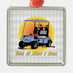 Éste es cómo ruedo el ornamento del golf