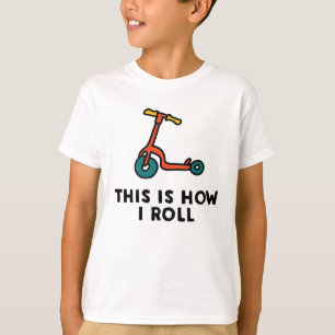 Éste es cómo ruedo la camiseta de la vespa