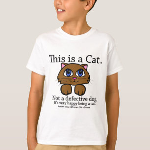 Éste es el camisetas de los niños del gato