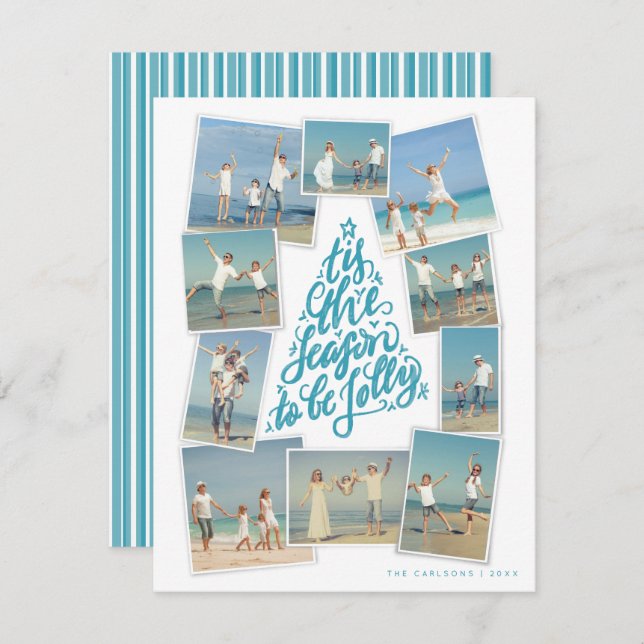 Este es el collage de fotos de árbol con letras de (Anverso / Reverso)