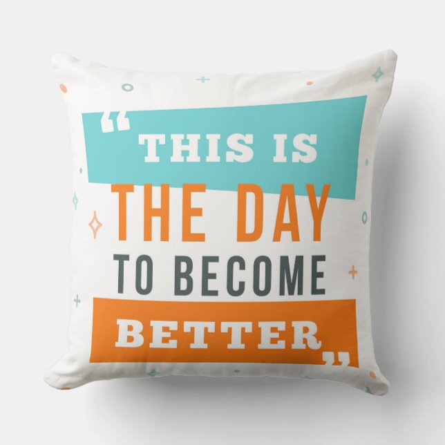 Este es el día para ser mejor almohada (Anverso)