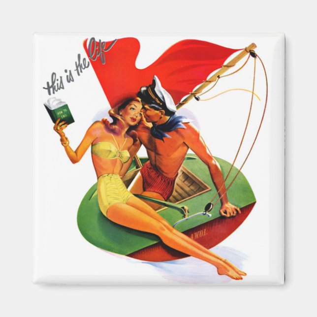 Este es el imán Life Swimsuit (Frente)