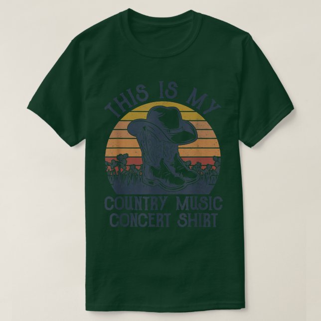 Este Es Mi Concierto De Música De País Camisa Cou  (Diseño del anverso)