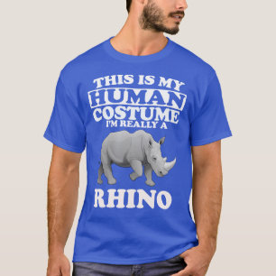 Este es mi disfraz humano, soy una camiseta rinoce