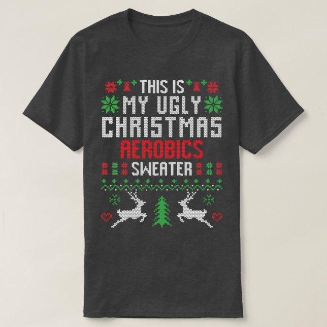 Este Es Mi Feo Navidad Aerobic Sweater (Diseño del anverso)