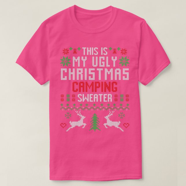 Este Es Mi Feo Navidad Camping Sweater (Diseño del anverso)