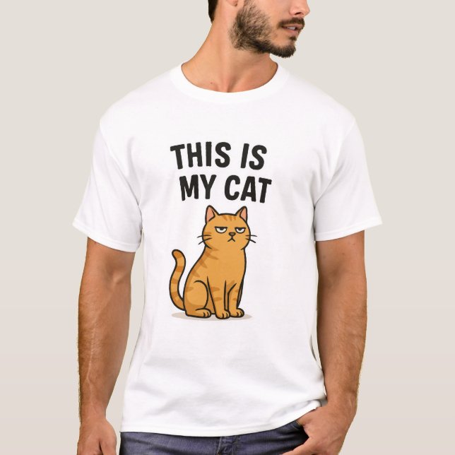 Este es mi gato - Camiseta divertida para el gato (Anverso)