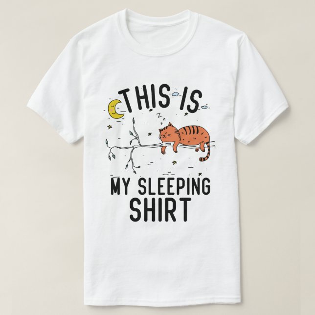 Este Es Mi Gato De La Camiseta Dormido En El Árbol (Diseño del anverso)