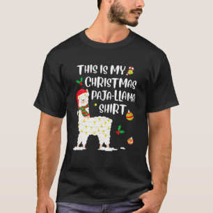 Este es mi Navidad Llama Pajama Pajama Top Chris