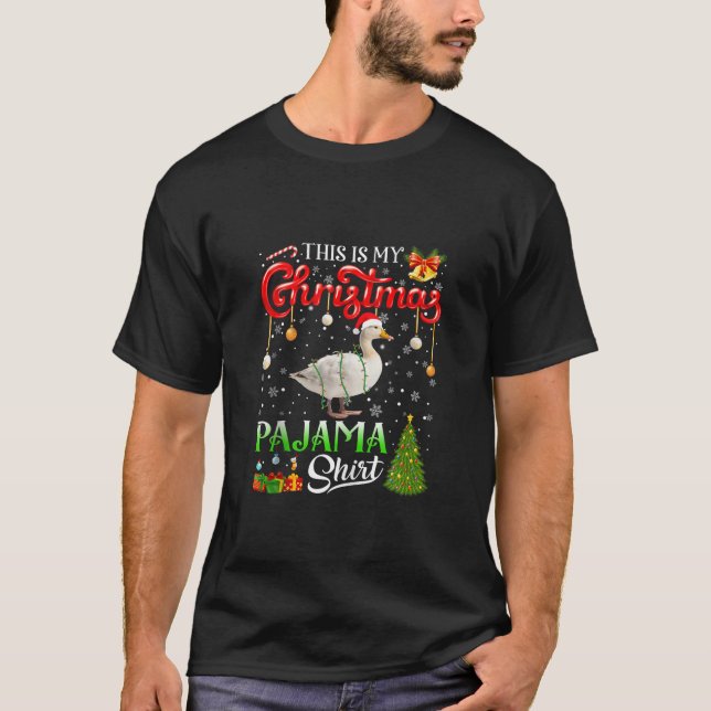 Este Es Mi Navidad Pajama Duck Ugly Sweater Anim (Anverso)