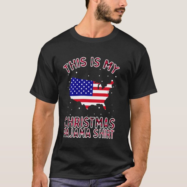 Este es mi Navidad patriótico Camisa Pajamas Ameri (Anverso)
