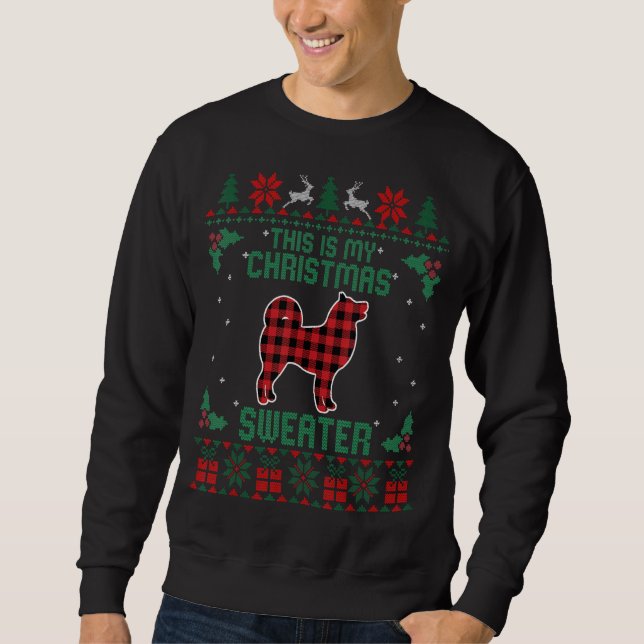 Este Es Mi Navidad Sweater Akita Perro Mascota Ugl (Anverso)