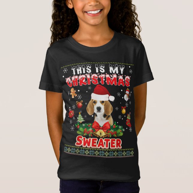 Este Es Mi Navidad Sweater Beagle Dog Ugly Merry (Anverso)