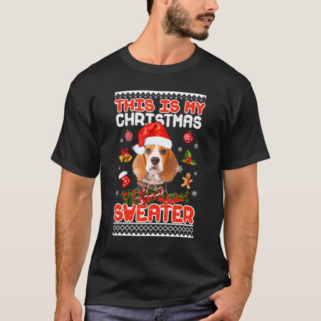Este Es Mi Navidad Sweater Beagle Dog Xmas (Anverso)