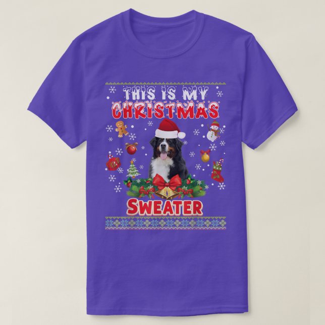 Este Es Mi Navidad Sweater Bernese Mountain Dog (Diseño del anverso)