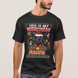 Este Es Mi Navidad Sweater Black Labrador Dog Ug
