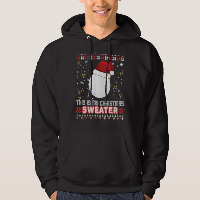 Este Es Mi Navidad Sweater Golf Santa Elf Ugly D (Anverso)