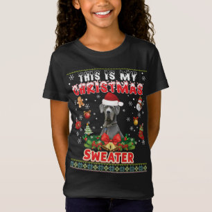 Este Es Mi Navidad Sweater Great Dane Perg Ugly M