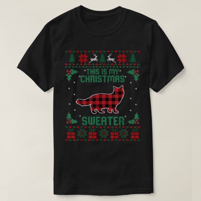 Este Es Mi Navidad Sweater Ragdoll Cat Lover Ugl (Diseño del anverso)