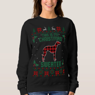 Este Es Mi Navidad Sweater Whippet Dog Ugly Xma