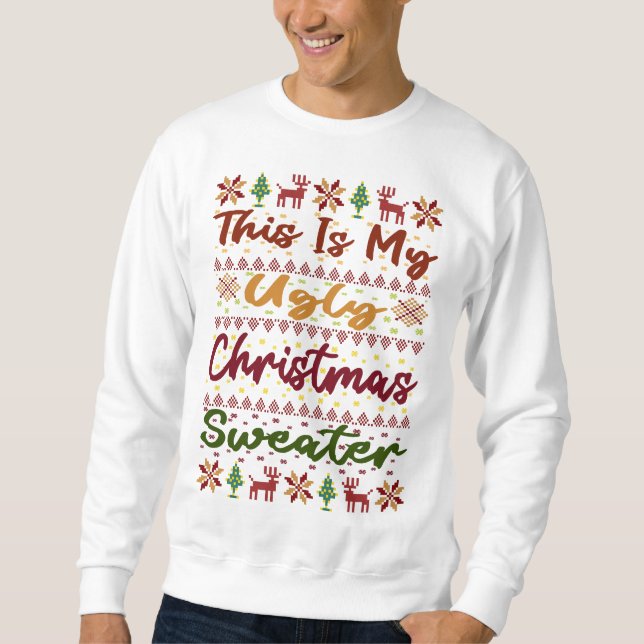 Este Es Mi Suéter Feo Navidad (Anverso)