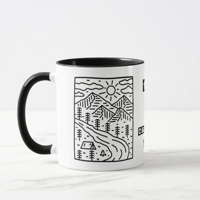 Este es mi taza de camping divertido tazas de camp (Izquierda)
