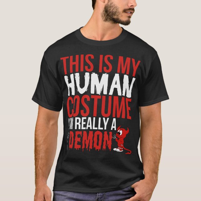 Éste es mi traje humano realmente una camiseta del (Anverso)