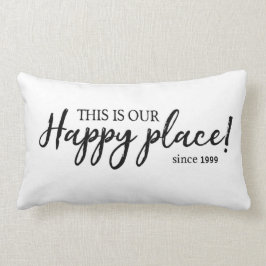 Este es nuestro lugar feliz ⎢ Cojín decorativo per