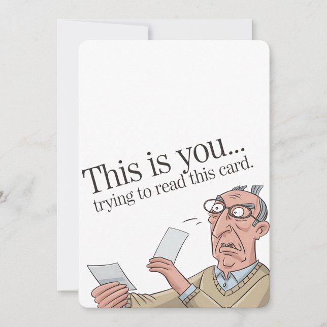 Este Es Tu Intento De Leer Esta Tarjeta Graciosa P (Anverso)