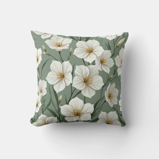 Este es un cojín de almohada de campana plateada. (Anverso)